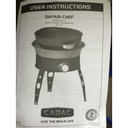 Cadac Safari Chef BBQ Party Grill BBG gasstel, type 6547