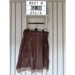 Dames rok maat M bruin