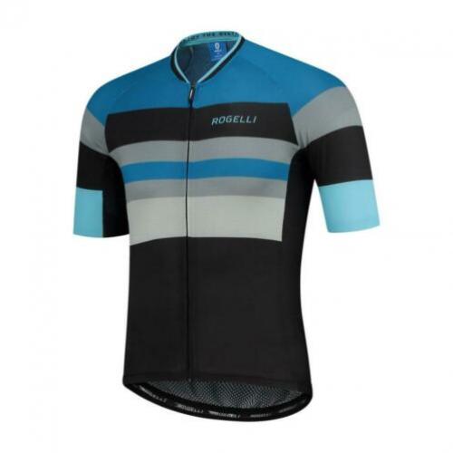 Fietsshirt Rogelli Peak blauw of grijs/oranje