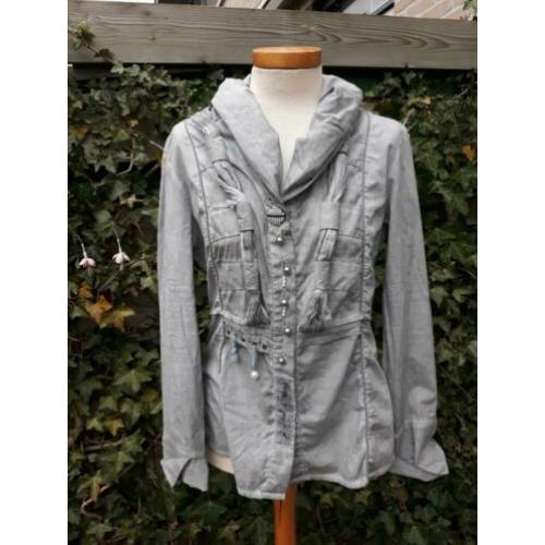 • Elisa Cavaletti blouse in grijs mt L, zgan deze mooie uitg