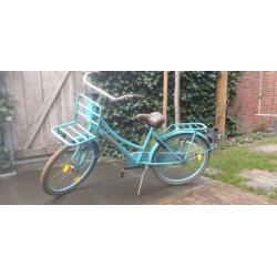 Cargo meisjesfiets van Popal, blauw, 24 inch