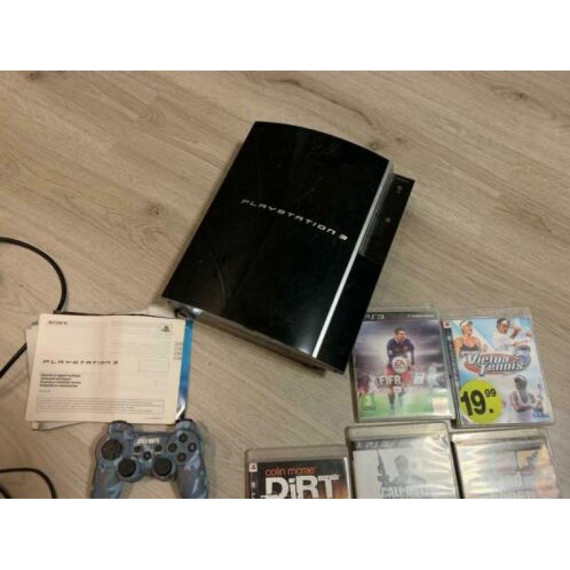 Playstation 3 Met twee controllers en Spellen