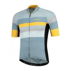 Fietsshirt Rogelli Peak blauw of grijs/oranje