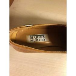 SCA13 Marina Muraro Zadelbruine Instappers 37 Vintage