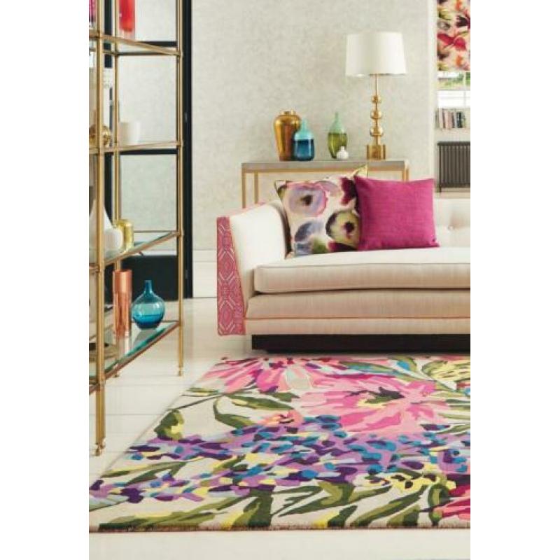 vloerkleed harlequin floreale fuchsia 170 x 230