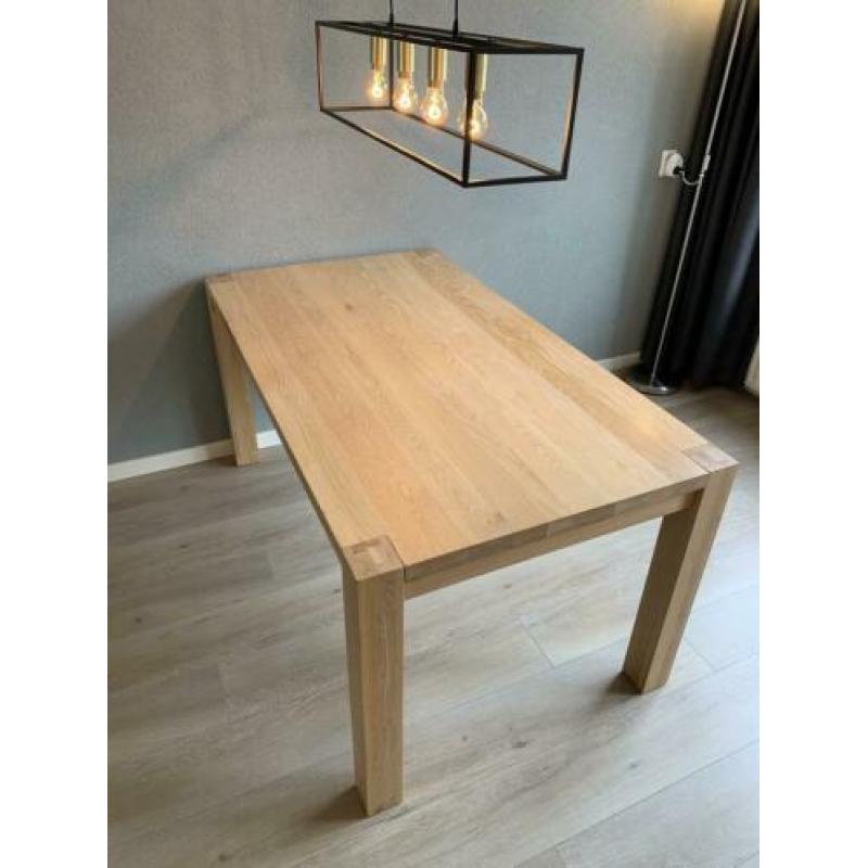 Eiken eet tafel 160 X 90 als nieuw