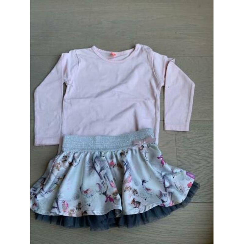 Meisjes rokje beebielove maat 86 / 80 bbl met 2 shirts