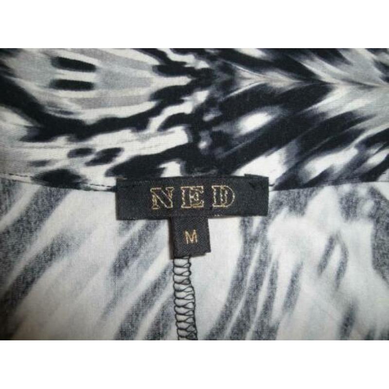 NED Zwart/grijs/wit jasje in maat M