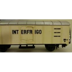 4x Modelspoor wagon H0