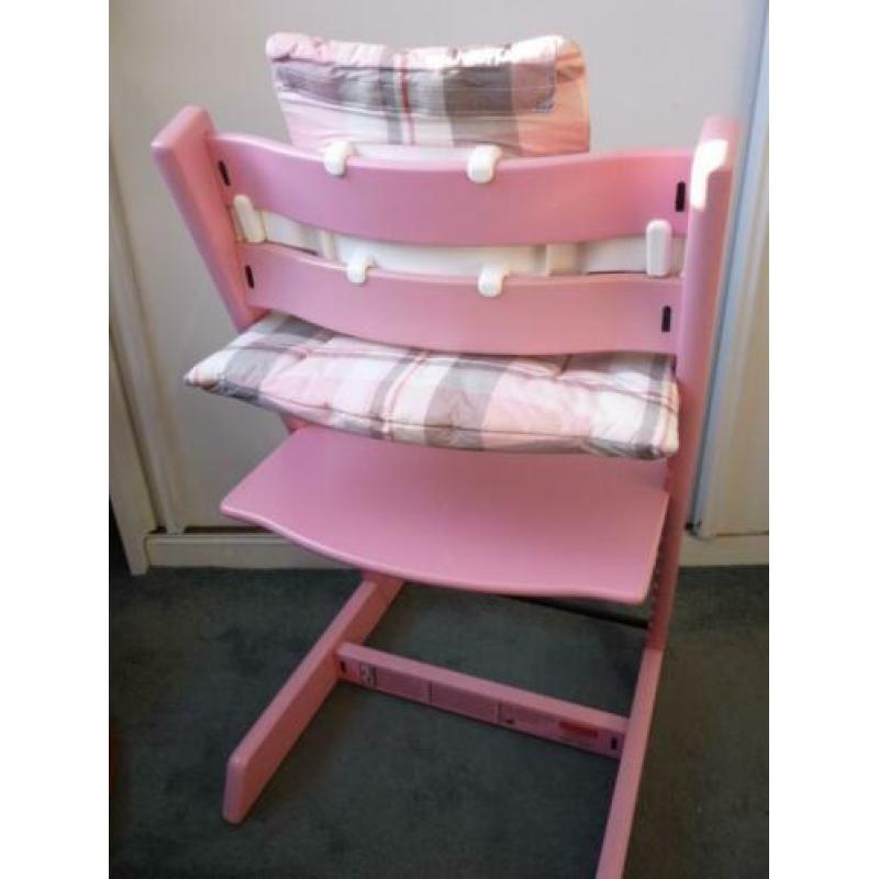 Complete roze Stokke trip trap Tripp Trapp kinderstoel