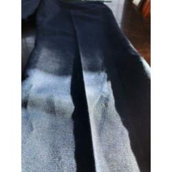 Blauwe pantalon 100% katoen mt 164