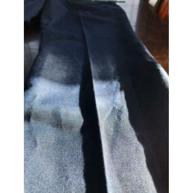 Blauwe pantalon 100% katoen mt 164