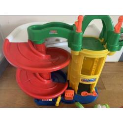 Vtech Toet Toet 8 auto’s Fisher price autogarage garage zgan