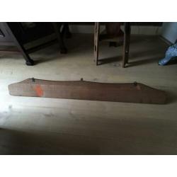 Prachtige amsterdamse school/art deco eiken wandplank