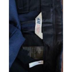 Blauwe pantalon 100% katoen mt 164