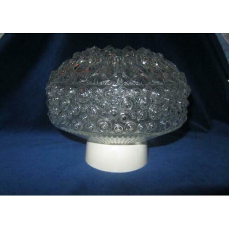 Vintage plafondlamp/plafonniere bubbel, reliëf