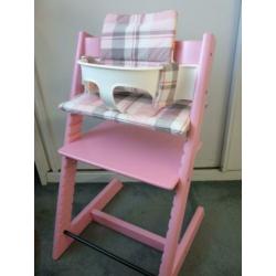 Complete roze Stokke trip trap Tripp Trapp kinderstoel
