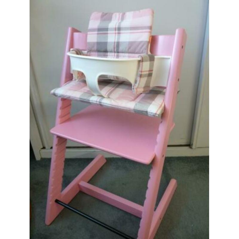 Complete roze Stokke trip trap Tripp Trapp kinderstoel