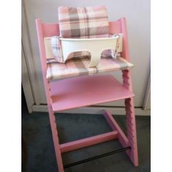 Complete roze Stokke trip trap Tripp Trapp kinderstoel