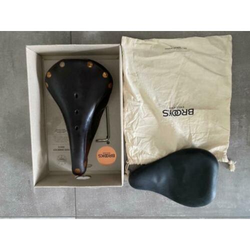 Brooks fietszadel + Brooks handvatten