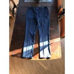 Blauwe pantalon 100% katoen mt 164