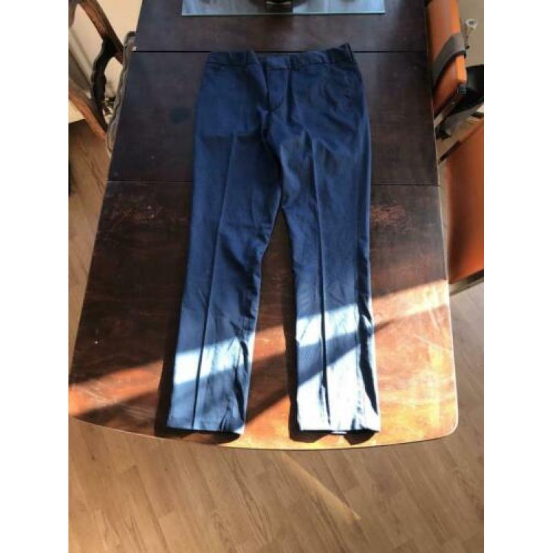 Blauwe pantalon 100% katoen mt 164