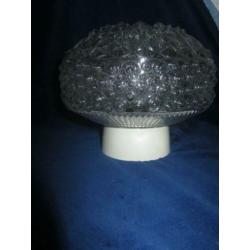Vintage plafondlamp/plafonniere bubbel, reliëf
