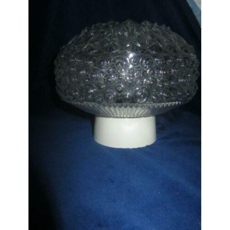 Vintage plafondlamp/plafonniere bubbel, reliëf
