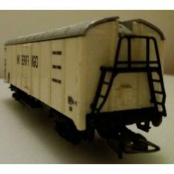 4x Modelspoor wagon H0