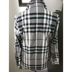 Burberry blouse (zwart/beige) met stretch maat L (40)