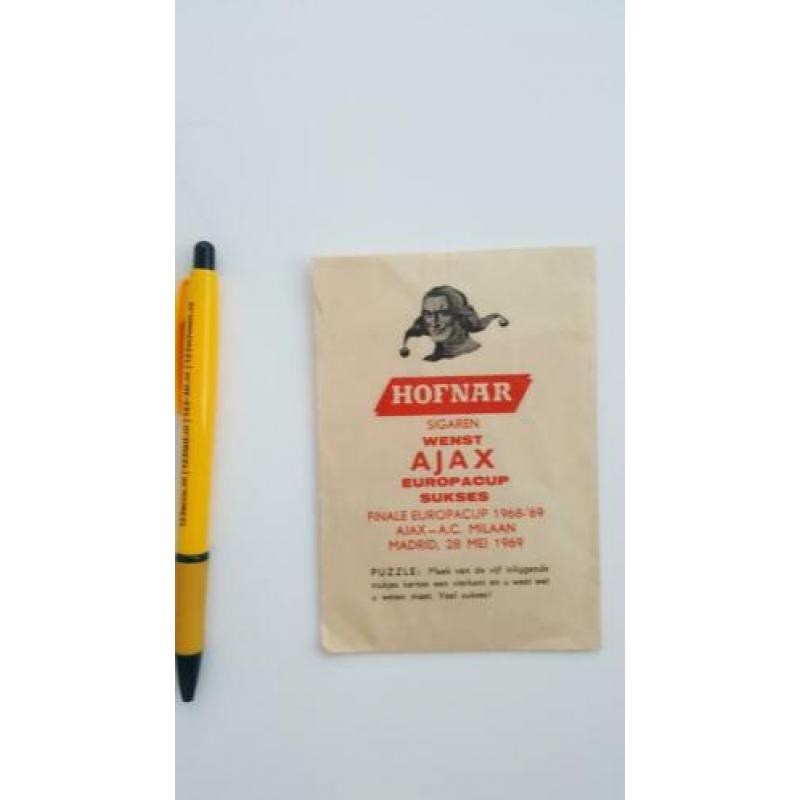 Hofnar reclame puzzel Ajax Ac Milan finale Europacup 1968-69