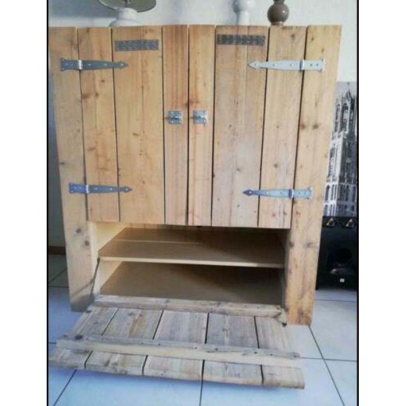 Mooie steigerhout kast