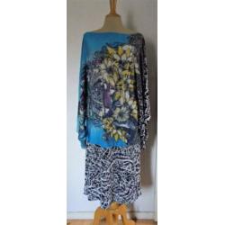 Mooie print jurk met vlinder mouwen van Save the Queen! XL