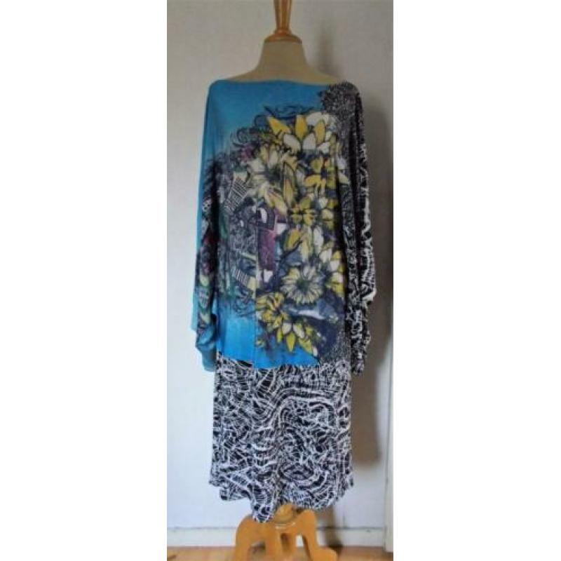 Mooie print jurk met vlinder mouwen van Save the Queen! XL