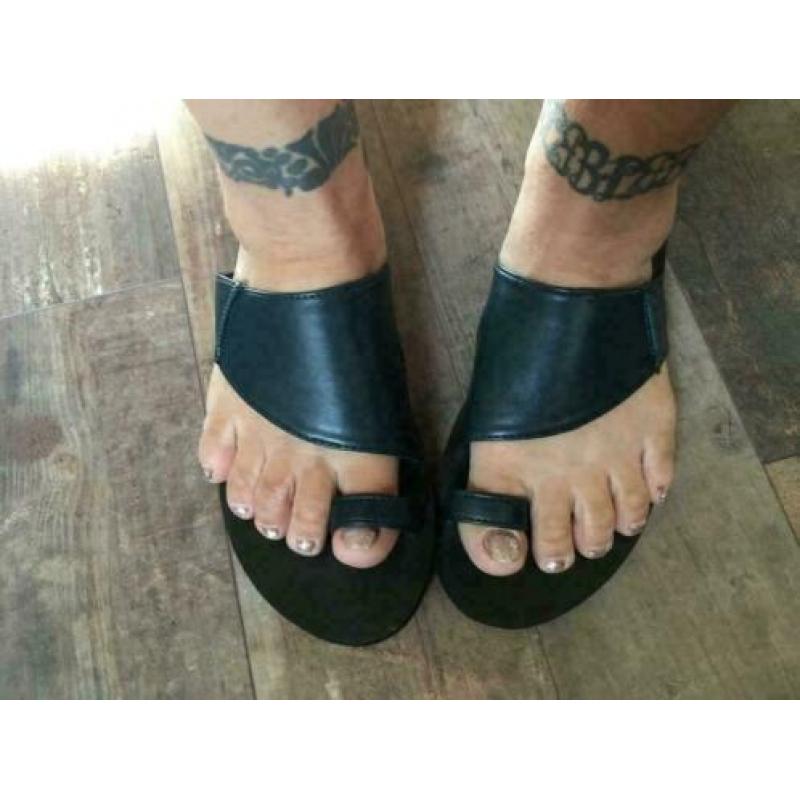 Splinternieuwe sandalen in pedrol groen maat 39 nu voor 25€