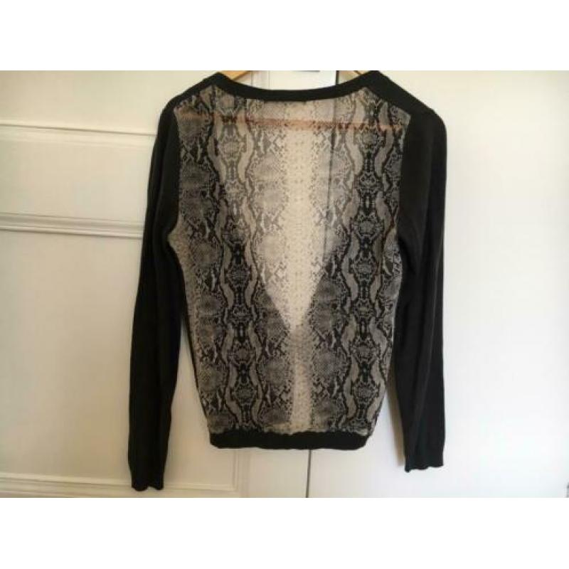 Maison Scotch vestje met slangenprint maat 1