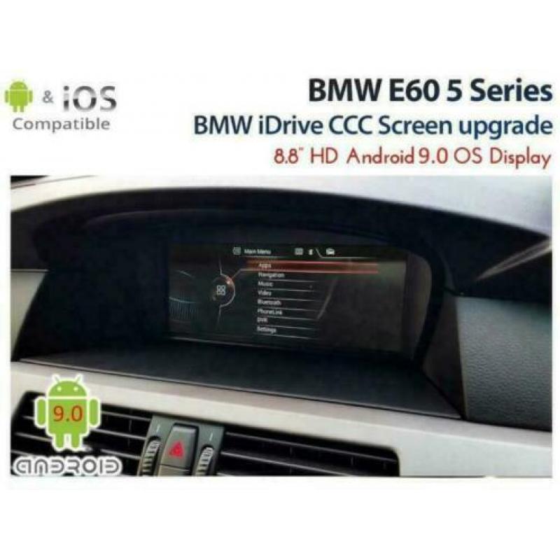 BMW E60 5-serie E63 6-serie android 9.0 wifi navigatie dab+