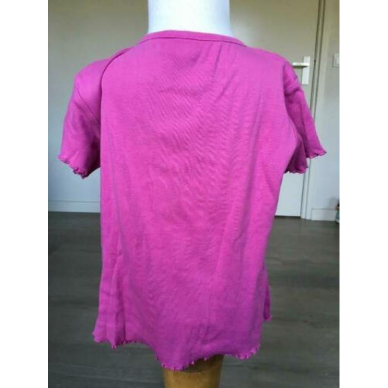 TIK & TAK shirt met roezeltje mt 116 netjes ZR
