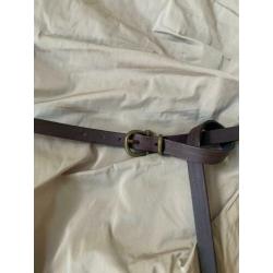 Mark - Beige overslagjurk met ceintuur maat 38