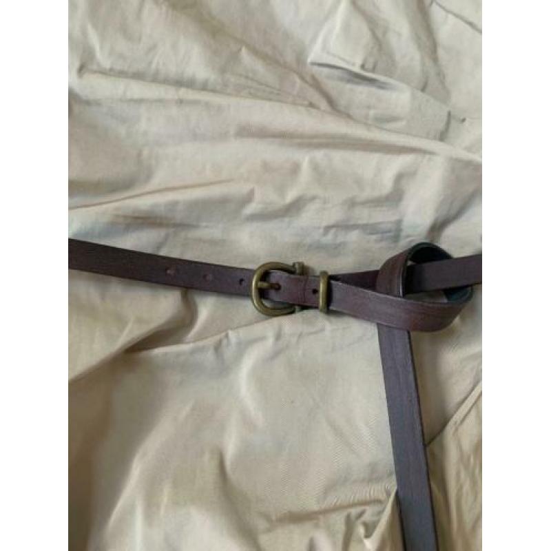 Mark - Beige overslagjurk met ceintuur maat 38