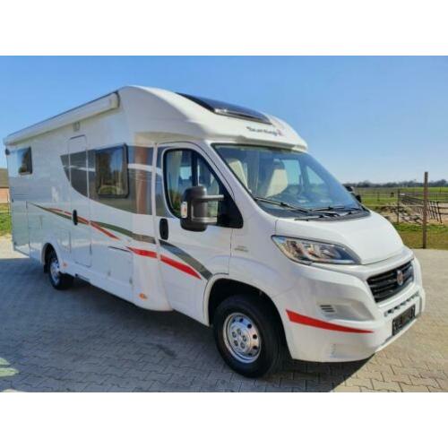 Dethleffs SunlightT67 Enkele bedden Garage Hefbed 2016 Airco
