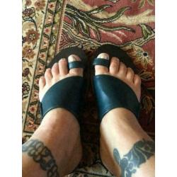 Splinternieuwe sandalen in pedrol groen maat 39 nu voor 25€
