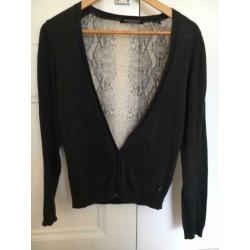 Maison Scotch vestje met slangenprint maat 1