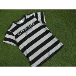 grijs zwart gestreept CHASIN shirt maat M als nieuw