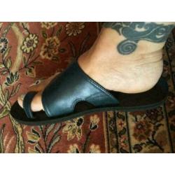 Splinternieuwe sandalen in pedrol groen maat 39 nu voor 25€