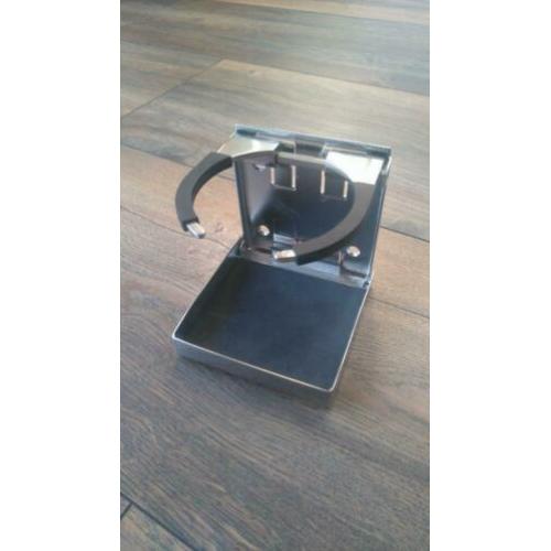 RVS klapbare drinkbeker houder met klem. V.a. 2 stuks gratis