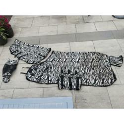 Vliegendeken 185cm zebra