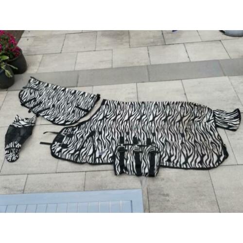 Vliegendeken 185cm zebra