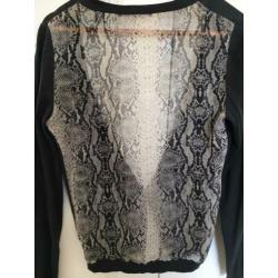 Maison Scotch vestje met slangenprint maat 1