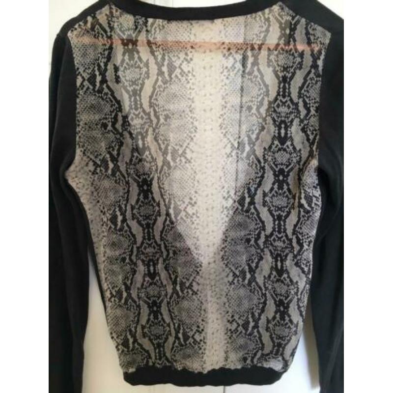 Maison Scotch vestje met slangenprint maat 1